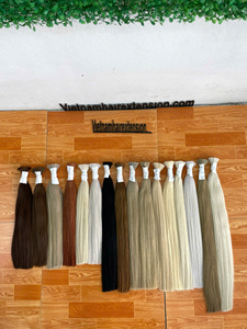 Bonlde Cabello Humano Virgen Remy Vietnamita Ondulado Natural 200g 8"-32" de Longitud Extensiones de Cabello a Granel con Puntas Dobles - Product Image 1