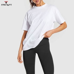 Camiseta de Verano para Mujer, 100% Algodón Ecológico, Corte Holgado, con Impresión de Logotipo Personalizado, Superventas - Product Image 4