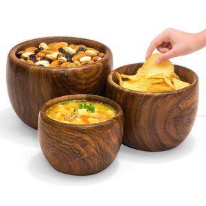 Tazón de madera de Sheesham |   Tazón de Madera |   Tazón para Desayuno, Meriendas, Sopa y Ensalada - Product Image 1