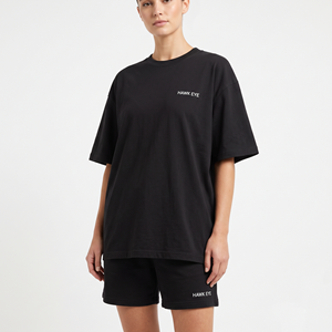 Camiseta Corta Informal Vintage de Diseño Personalizado para Mujer, Tops Ajustados de Algodón, Camisetas y Pantalones Cortos para Mujer, Conjuntos de Mujer - Product Image 5