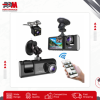 Kamera Mobil Super Night Vision Kualitas Tinggi Kelas Atas NFC Lensa Tripel GPS Lampu Indikator LED 25MP Layar Sentuh 3.0" 180 16GB G-sensor
