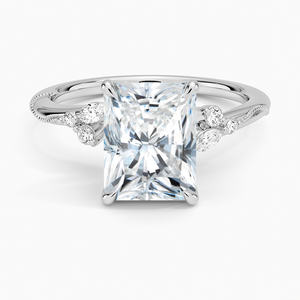 Bague BOJ 030 en argent 925, coupe radiante, motif camélia, diamant anti-migraine, 2 carats, couleur D, VVS1, moissanite certifiée GRA, prix bas, vente de bagues - Product Image 1