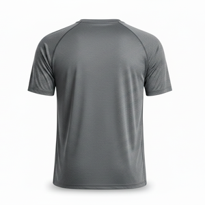 T-shirt de sport pour homme, été, séchage rapide, UPF 50, pickleball, respirant, protection UV, manches raglan, col rond, OEM ODM - Product Image 2