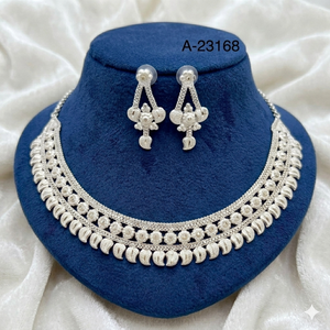 MOLL JEWELLERS Maharashtra Vintage Classic Coral Flower Broche Boucles d'oreilles Collier Anniversaire Mariage Tendance Mode Argent - Product Image 6