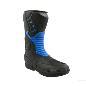 Wholesale <b>Men</b> Motorbike Leather Footwear 2026 New Arrival High Quality Anti Skid Protective Biker <b>Shoes</b> Custom Made - Product Image 3