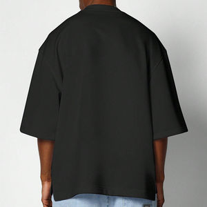 เสื้อยืดคุณภาพสูงสั่งทำพิเศษทรงโอเวอร์ไซส์แบบครอปไหล่ตก ราคาคุ้มค่า เนื้อผ้าคอตตอนหนานุ่ม เสื้อยืดลำลองสำหรับผู้ชาย - Product Image 2