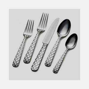Conjunto de cubiertos de plata con acabado plateado, juego de cubiertos de nuevo diseño para regalo de negocios de boda - Product Image 1