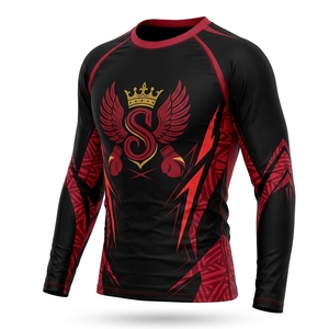 Rashguard al por Mayor con Estampado Personalizado de Manga Larga |   Camiseta de Entrenamiento para Gimnasio y Artes Marciales - Product Image 3