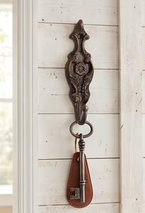 Antique Metal Wall <b>Hook</b> Floral Design Handmade Decorative Single <b>Hook</b> for Home Use Heritage Style Wall <b>Hook</b> - Product Image 2