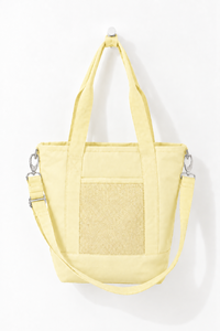 Bolsa de Lona Blanca con Asa de Hombro Ajustable, Cierre de Cremallera, Plegable, para Compras y Viajes Diarios - Product Image 3