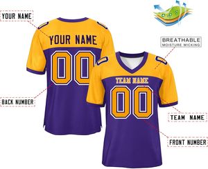 Maillot de football américain, fabricant OEM, tissu interlock, impression sérigraphique, anti-transpiration, anti-décoloration, tenue d'équipe confortable - Product Image 2