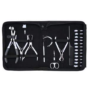 Kits d'outils pour extensions de cheveux en acier inoxydable et plastique, durables, style parfait - Sûrs, portables, couleur personnalisée, logo, emballage tendance - Product Image 1