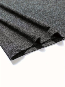 Men's <b>Long</b> Sleeve <b>T</b>-<b>Shirt</b> Regular Fit Solid Color O-Neck Casual Knitted 100% Cotton Regular Length <b>Black</b> Gray Brown Front - Product Image 5