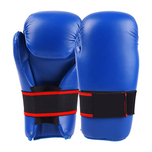 Guantes de Karate de Cuero al por Mayor, Transpirables, Antideslizantes, Ligeros, para Entrenamiento de Cierre, Protector de Manos para Kickboxing - Product Image 1