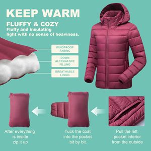 Chaqueta de Invierno para Mujer, de Alto Rendimiento, con Estampado de Logotipo Personalizado, Embalaje Personalizado, Precio Bajo - Product Image 6