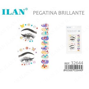 Adesivi Glitterati per Viso ILAN Decorazioni per Occhi 32644 - Product Image 3