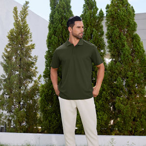 Camisas Polo para Hombre al por Mayor, Camisas de Hombre Sólidas 100% Poliéster, Transpirables, de Secado Rápido, Manga Corta, Casuales - Product Image 5