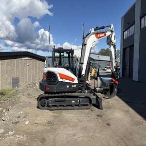 High Efficiency Bobcatts Crawler Excavator 1-3.5 Ton | Diesel Powered with Motor and Rubber Tracks for Farm Site Work - Product Image 2