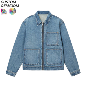 Veste en jean vintage noire personnalisée pour l'hiver, respirante, lavable, motif uni, 100% coton, support OEM ODM, fabrication en gros - Product Image 5