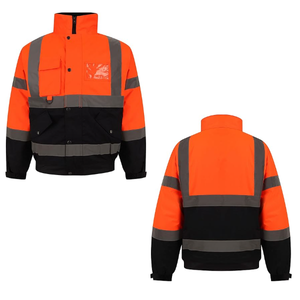 Chaqueta de Seguridad Reflectante Unisex de Alta Visibilidad Personalizada, con Capucha, Impermeable, Transpirable, para Invierno - Product Image 5
