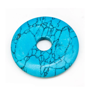 Donuts en Cristal Naturel : Turquoise, Howlite, Agate – Pierres Précieuses de Guérison et de Reiki - Product Image 1