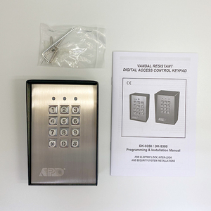 APO DK-9380A Teclado Retroiluminado con Botones Metálicos y Carcasa de Metal Fundido a Presión para Montaje en Superficie con Salida de Relé Doble - Product Image 4