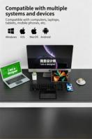 Ultra İnce Katlanabilir Kablosuz Klavye, Tablet, Dizüstü Bilgisayar ve Cep Telefonları İçin Dokunmatik Yüzeyli