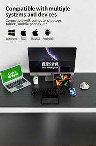 Ultra Slim Foldable Wireless <b>Keyboard</b> With Touchpad For <b>Tablet</b> Laptop Mobile Phones - Product Image 2