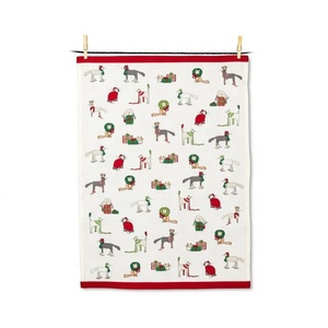 Très absorbant 100% coton mélangé tissu Designer graphique brodé Golf cuisine en gros Durable durable torchons - Product Image 2