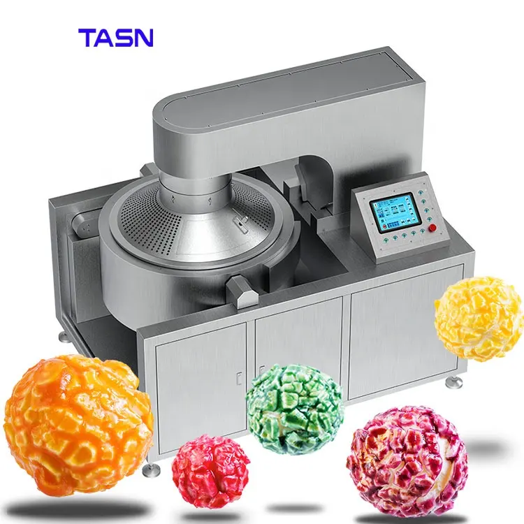 Automatische Sweet Caramel Pop Corn Maker Elektrischer Kugel kessel Große industrielle Popcorn-Maschine