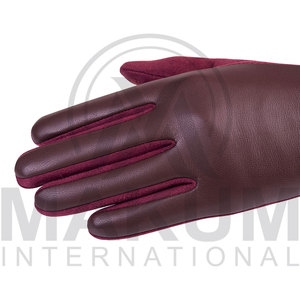 Unisex Winter Warm Dressing Driving <b>Gloves</b> Brown Color Leather with <b>Touch</b> <b>Screen</b> in very cheap price - Product Image 6