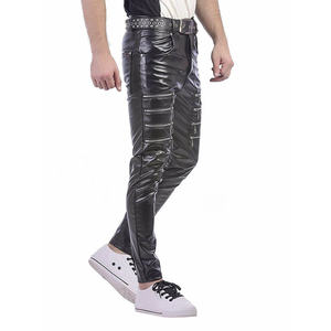 Pantalones de Cuero Genuino para Hombre, Estilo 2026, Corte Recto, Cintura Media, Casuales, Estilo Urbano, Hechos en Fábrica - Product Image 2