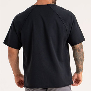 Camiseta Deportiva Antiarrugas de Verano, Manga Corta, Cuello Redondo, Color Liso, 100% Algodón, Transpirable, Cómoda y de Secado Rápido, Venta al Por Mayor - Product Image 5