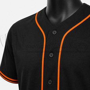 Premium Custom Baseball Jersey Plain <b>Button</b> Up Team Shirt Moisture Wicking Athletic Uniform OEM ODM Wholesale Manufacturer - Product Image 6