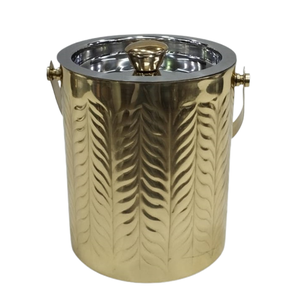 Premium Stainless Steel Ice Bucket with Lid & Handle - Double Wall Insulated <b>Wine</b> Chiller - Portable Barware for Party & Hotel - Product Image 6