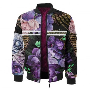 2022 Chaqueta de bombardero con capucha para hombre con logotipo personalizado impreso Técnica de sublimación de poliéster ligero Diseñador OEM para invierno - Product Image 1