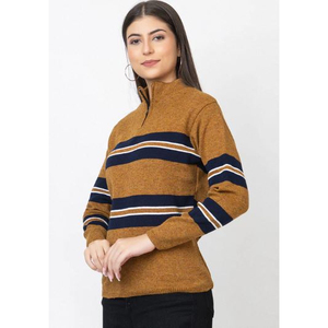 High Quality Thick Quick Dry Soft Touch Half Zip Sweater for Women Office Casual Wear From India Exporter at Unbeatable Price - Product Image 1