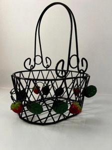 Black Modern Fruit Holder Perfect For Kitchen Storage And Everyday Fruit Presentation Fruit <b>Display</b> <b>Basket</b> Wholesale From India - Product Image 4