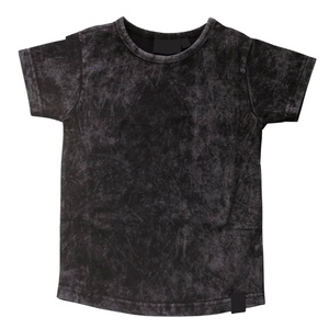 Meilleur prix de gros de T-shirts délavés à l'acide en coton de haute qualité Hommes de grande taille Vente de motifs de logo de couleur vierge personnalisés - Product Image 3