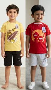 Conjunto de Pantalones Cortos para Niños Stockify de la Mejor Calidad, Camiseta y Pantalones Cortos Cómodos y Casuales, Conjunto a Juego para Niños, Ropa Elegante en Venta - Product Image 5