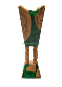 Brûleur d'encens écologique en bois de santal et en époxy sur mesure pour les célébrations religieuses Eid Mubarak et Ramadan - Product Image 5