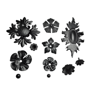 Vente en gros de décorations d'intérieur et de jardin inspirées de la nature, portail décoratif en fer forgé, revêtement en poudre, imperméable, personnalisable - Product Image 4