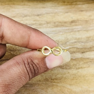 Fashionable Top Choice Infinity <b>Ring</b> Boho Brass <b>Rings</b> For Women 18k Gold Plated Geometric <b>Dainty</b> Jewelry Wholesale/OEM/ODM - Product Image 6