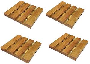 Wooden Tea <b>Coasters</b> Teak Wood <b>Table</b> for Tea Cups Coffee Mugs Beer Cans Tumblers Water Glasses Durable Drink for Home Office - Product Image 6