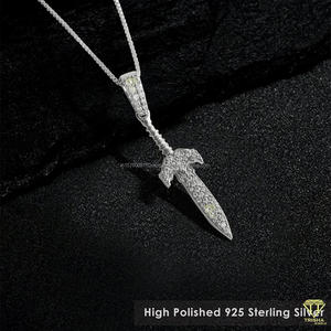 Colgante de Joyería Religiosa de Alta Calidad con Detalle de Diamante Brillante Cultivado en Laboratorio y Acabado de Lujo Estilo Hip Hop - Product Image 4