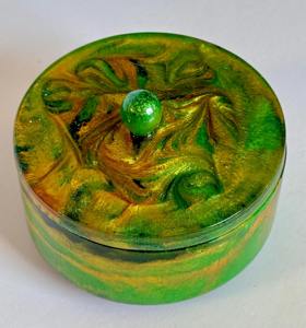 Caja de Resina Floral Personalizada Premium, Caja de Joyería Decorativa Hecha a Mano, Organizador de Almacenamiento de Joyas, Pequeño Regalo de Joyería de Resina - Product Image 1