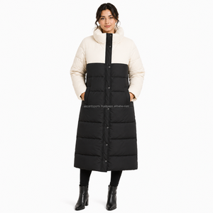 Customized Wholesale <b>Women</b>’s <b>Long</b> Down <b>Puffer</b> Coat Hooded Warm Winter <b>Jacket</b> OEM ODM Bulk Supply Thick Parka - Product Image 1