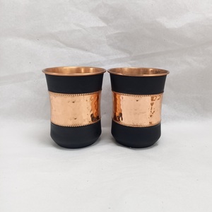 Pure <b>copper</b> water <b>bottle</b> for <b>drinking</b> traditional ayurvedic health benefits durable leak proof design for home office travel use - Product Image 4