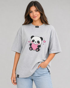 เสื้อยืดผ้าฟลีซคอกลมทรงปกติสีน้ำเงินกรมท่าสำหรับผู้หญิง ยี่ห้อ Vibe Craft Clothing ลายโลโก้หัวกะโหลกหัวใจ สไตล์ลำลอง สำหรับฤดูใบไม้ผลิ/ฤดูร้อน ราคาประหยัด - Product Image 5