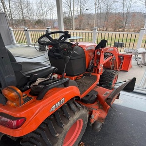 Compact Utility Tractor 50 HP Diesel 4WD Loader Backhoe 60 Inch Mower Low Hours Property Maintenance Machine - Product Image 1